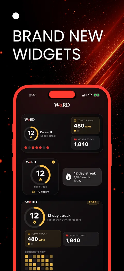 WoRD home and lock screen widgets